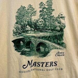 MASTERS Authentic Amen Corner Tee- Eggshell